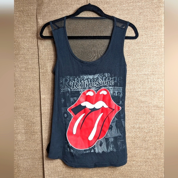 Vintage rolling stones mesh back tank top - Picture 1 of 5